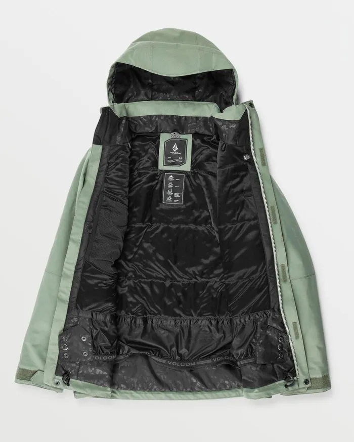 Womens Shelter 3D Stretch Jacket 8211 Lichen Green Womens Volcom Jackets