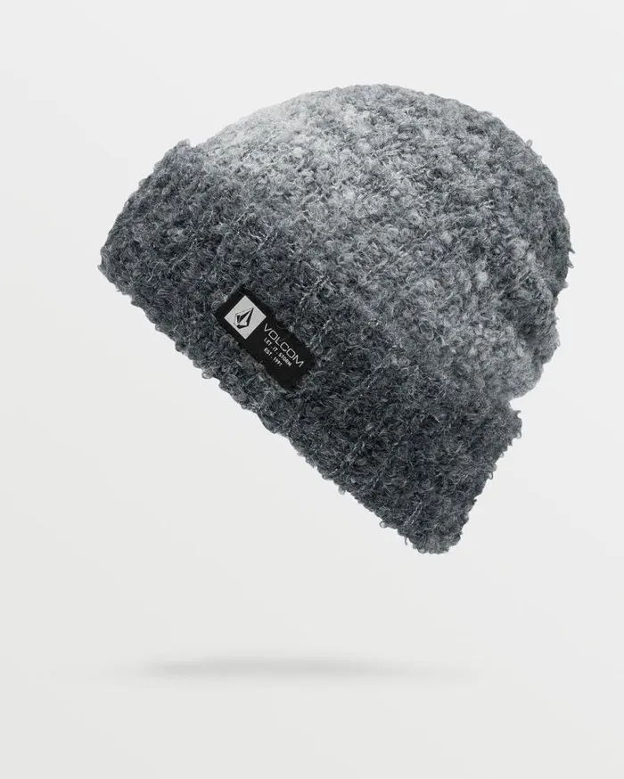 Womens Stone Teddy Beanie 8211 Black Womens Volcom Beanies