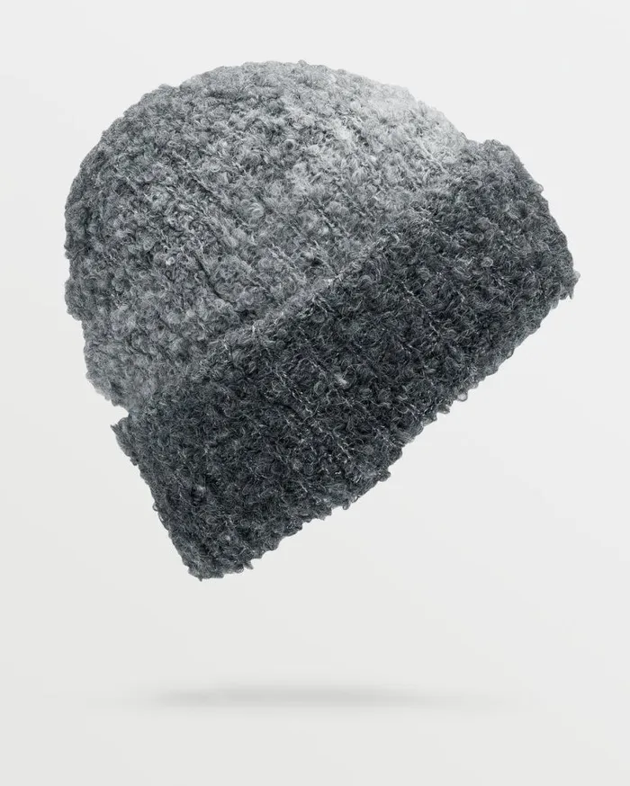 Womens Stone Teddy Beanie 8211 Black Womens Volcom Beanies