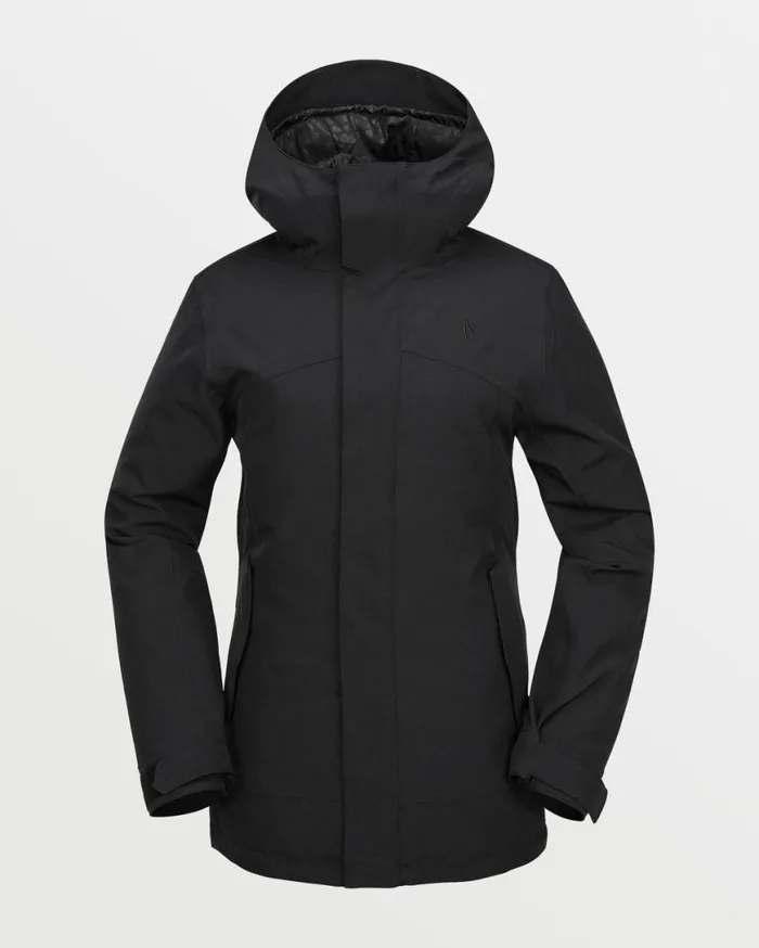 Womens Stoney Shadow Insulated Jacket 8211 Black Womens Volcom Jackets