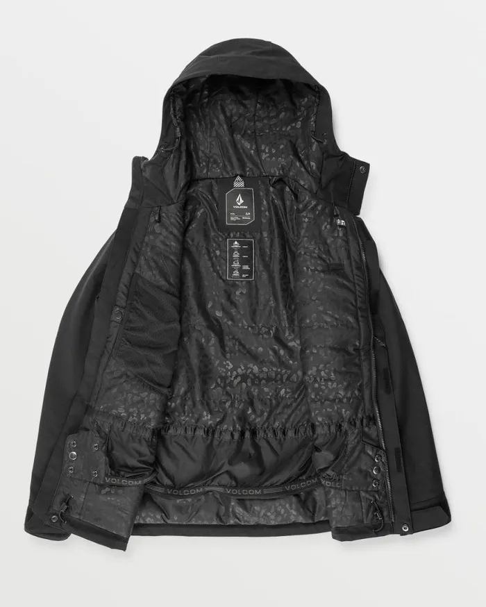 Womens Stoney Shadow Insulated Jacket 8211 Black Womens Volcom Jackets