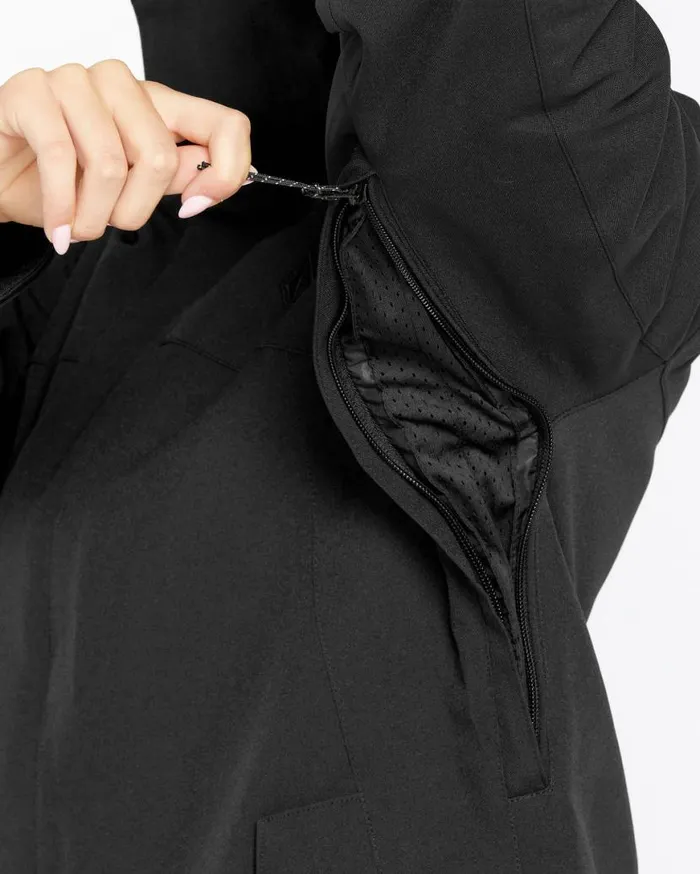 Womens Stoney Shadow Insulated Jacket 8211 Black Womens Volcom Jackets