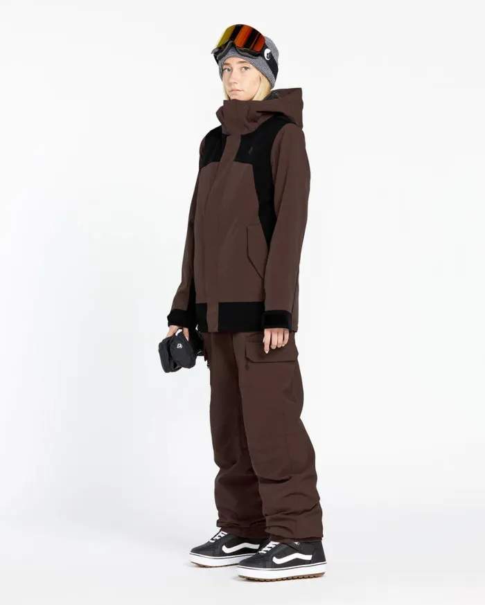 Womens Stoney Shadow Insulated Jacket 8211 Mahogany Womens Volcom Jackets