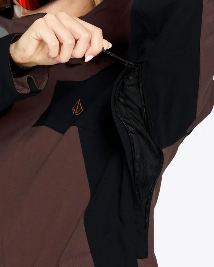Womens Stoney Shadow Insulated Jacket 8211 Mahogany Womens Volcom Jackets