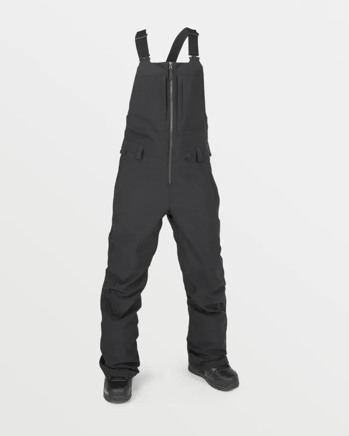 Womens Swift Bib Overalls 8211 Black Womens Volcom Pants