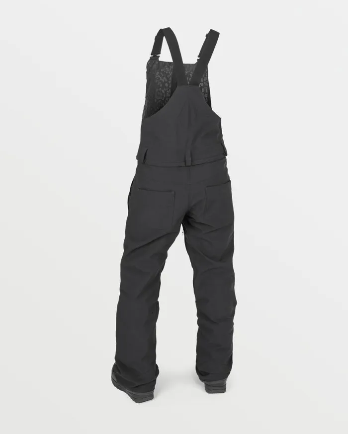 Womens Swift Bib Overalls 8211 Black Womens Volcom Pants
