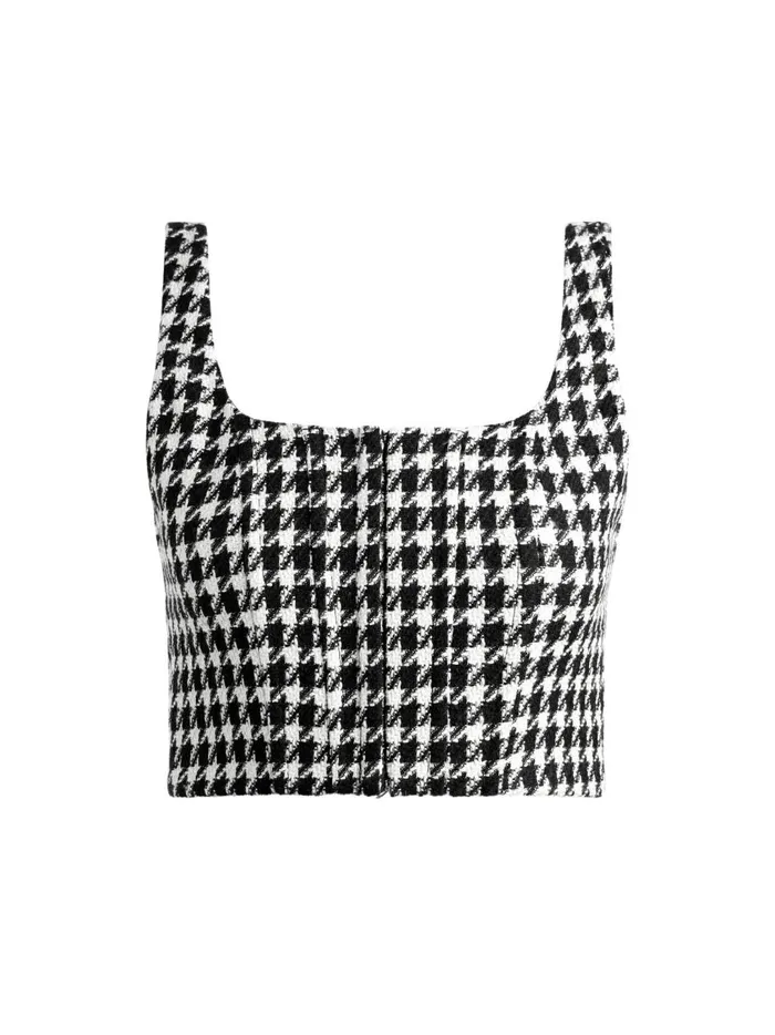 Womens Tops Alice Olivia Breslin Corset Top Blackoff White