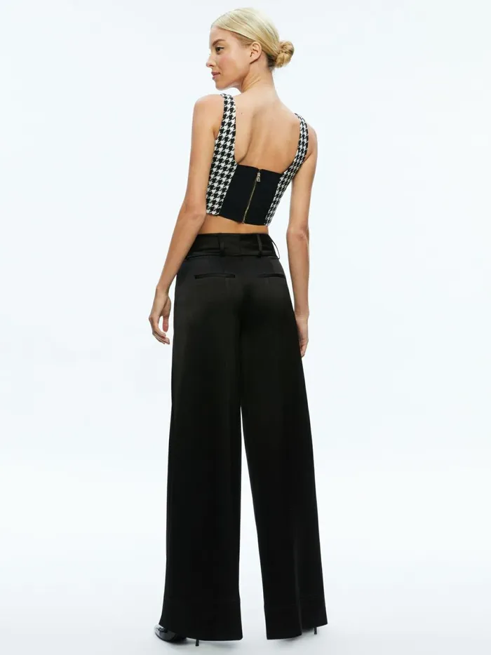 Womens Tops Alice Olivia Breslin Corset Top Blackoff White