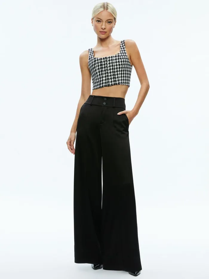 Womens Tops Alice Olivia Breslin Corset Top Blackoff White