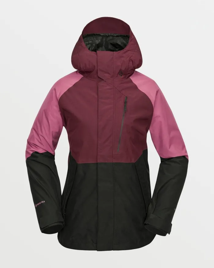 Womens VCo Aris GoreTex Jacket 8211 Burgundy Womens Volcom Jackets