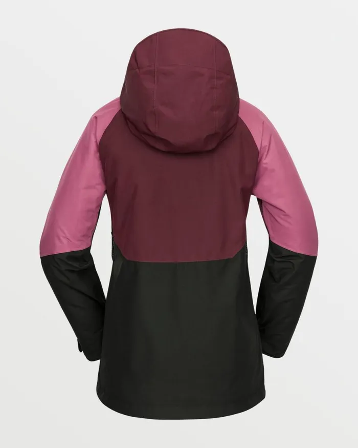 Womens VCo Aris GoreTex Jacket 8211 Burgundy Womens Volcom Jackets