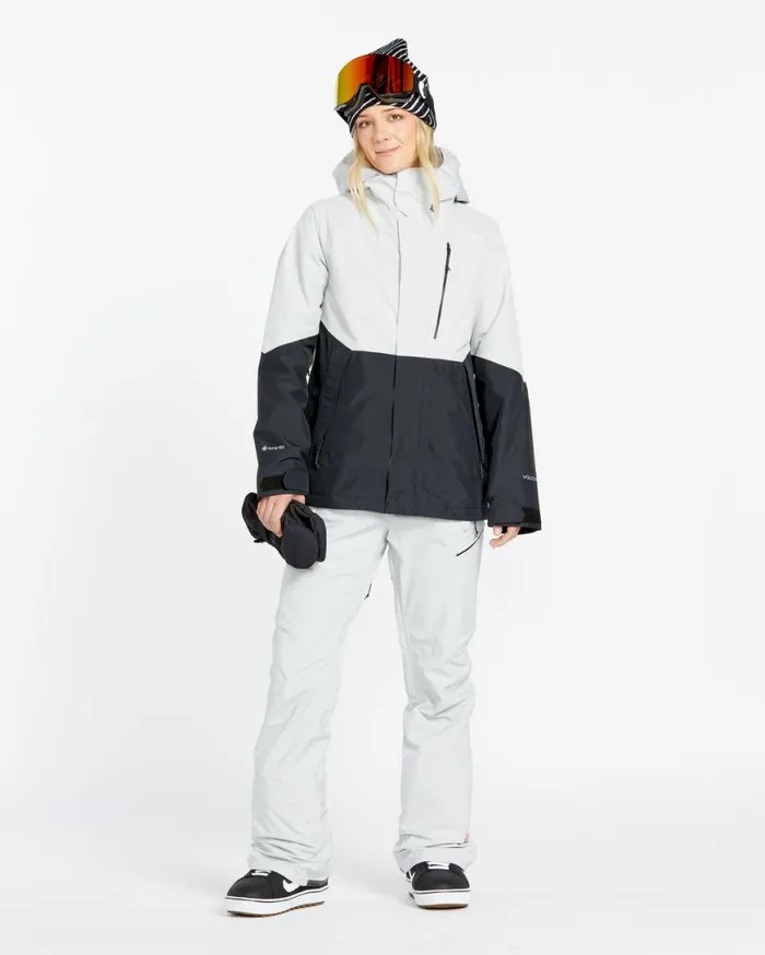 Womens VCo Aris Insulated Gore Jacket 8211 Cloud Grey Womens Volcom Jackets