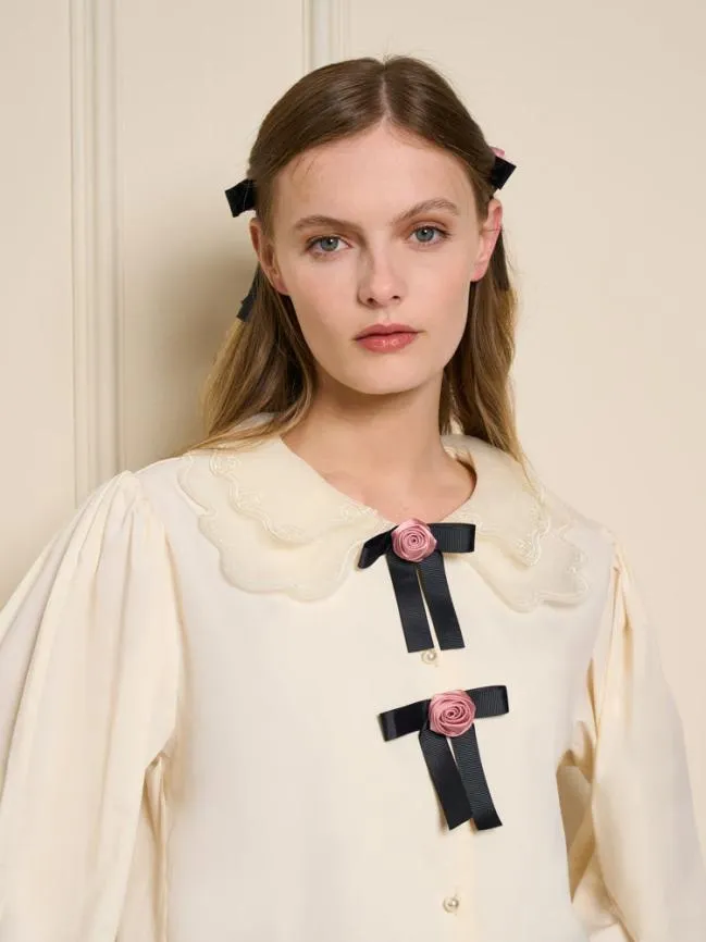 Womenswear Almond Rose Blouse Ivory Cream Sister Jane Womenswear Almond Rose Blouse Ivory Cream Sister Jane