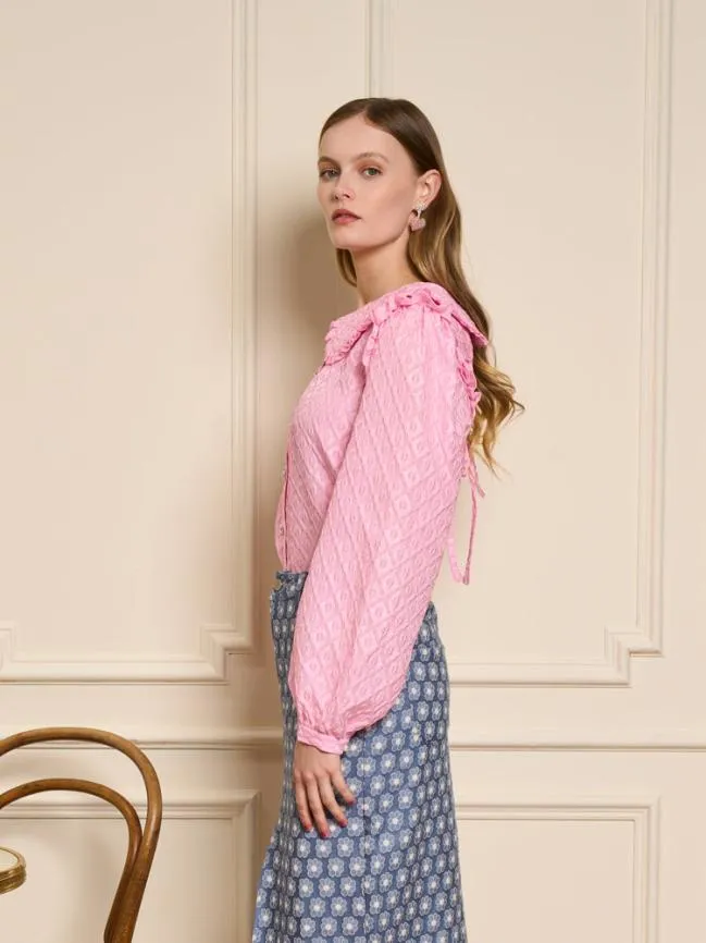 Womenswear Bonbons Organza Blouse Peony Pink Sister Jane Womenswear Bonbons Organza Blouse Peony Pink Sister Jane