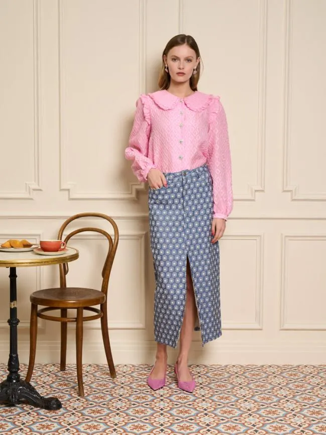 Womenswear Bonbons Organza Blouse Peony Pink Sister Jane Womenswear Bonbons Organza Blouse Peony Pink Sister Jane