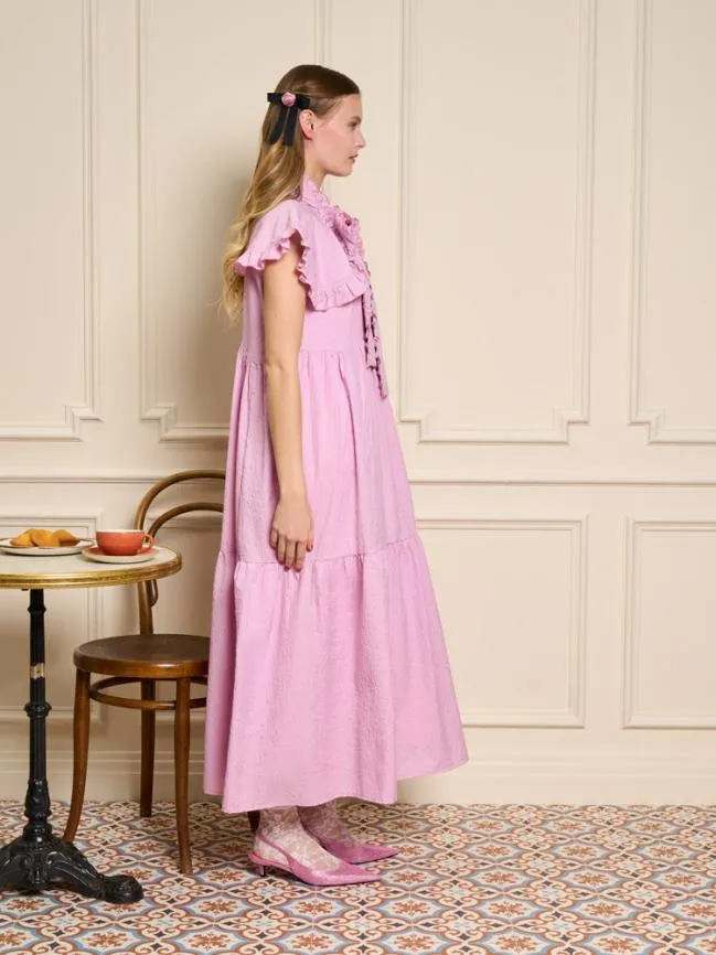 Womenswear Cheri Bow Midi Dress Baby Pink Sister Jane Womenswear Cheri Bow Midi Dress Baby Pink Sister Jane