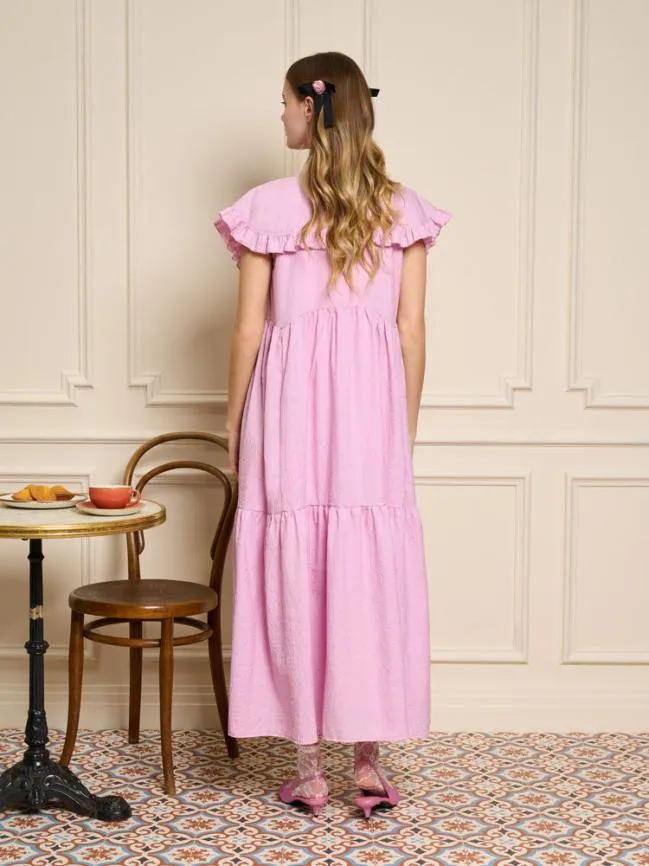 Womenswear Cheri Bow Midi Dress Baby Pink Sister Jane Womenswear Cheri Bow Midi Dress Baby Pink Sister Jane