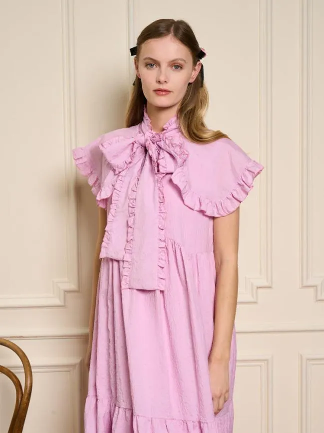Womenswear Cheri Bow Midi Dress Baby Pink Sister Jane Womenswear Cheri Bow Midi Dress Baby Pink Sister Jane
