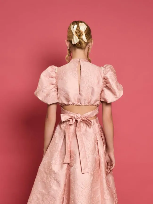 Womenswear DREAM Amber Jacquard Tie Top Rose Quartz Sister Jane Womenswear DREAM Amber Jacquard Tie Top Rose Quartz Sister Jane