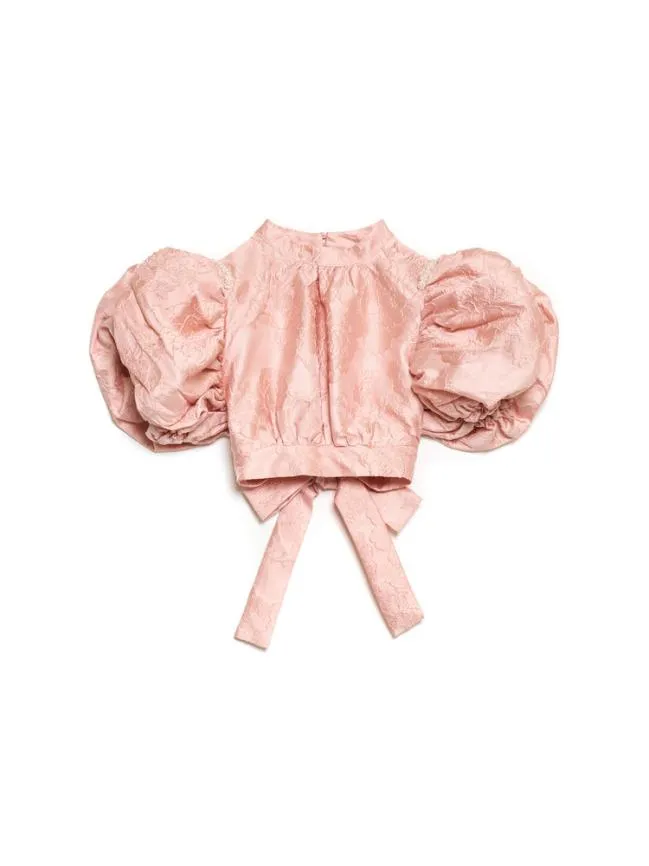 Womenswear DREAM Amber Jacquard Tie Top Rose Quartz Sister Jane Womenswear DREAM Amber Jacquard Tie Top Rose Quartz Sister Jane