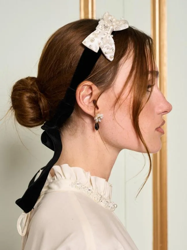 Womenswear DREAM Esme Bow Headband Ink Black Sister Jane Womenswear DREAM Esme Bow Headband Ink Black Sister Jane