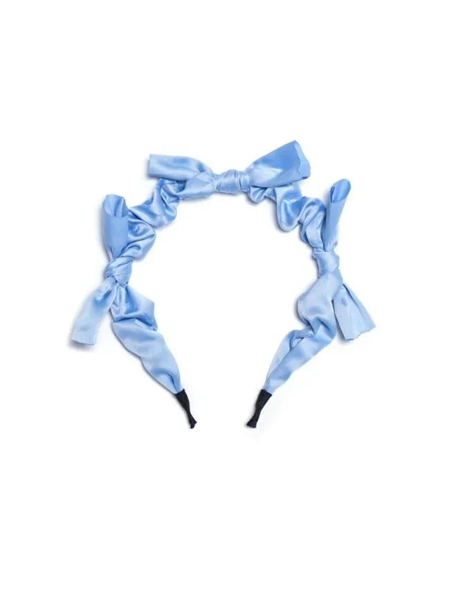 Womenswear DREAM Lotte Ruched Bow Headband Cornflower Blue Sister Jane Womenswear DREAM Lotte Ruched Bow Headband Cornflower Blue Sister Jane