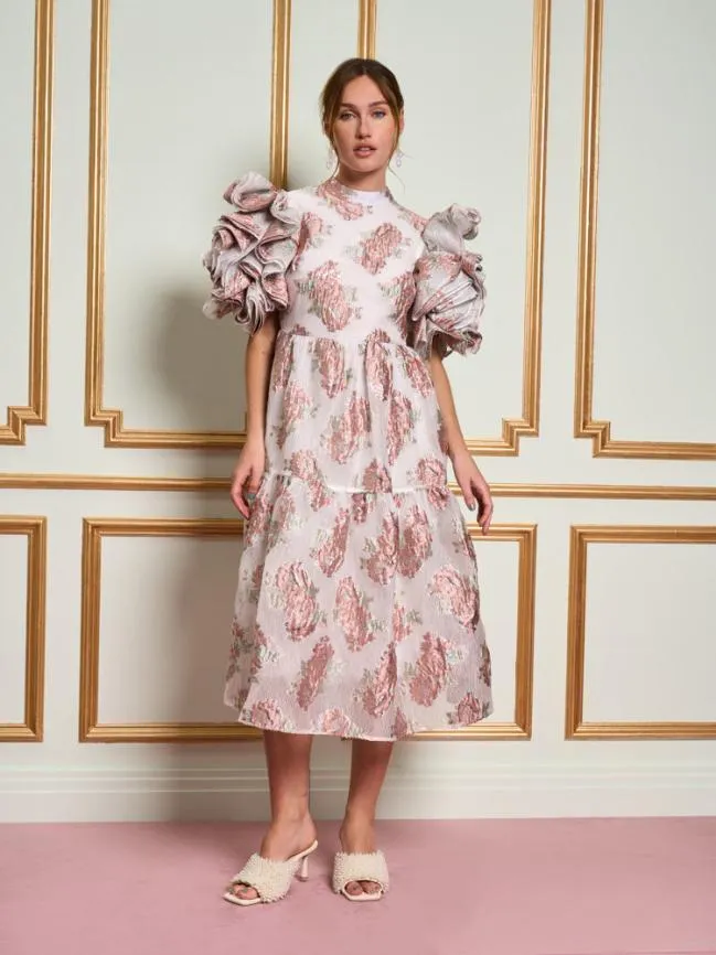 Womenswear DREAM Lucie Ruffle Sleeve Dress Lily Ivory Sister Jane