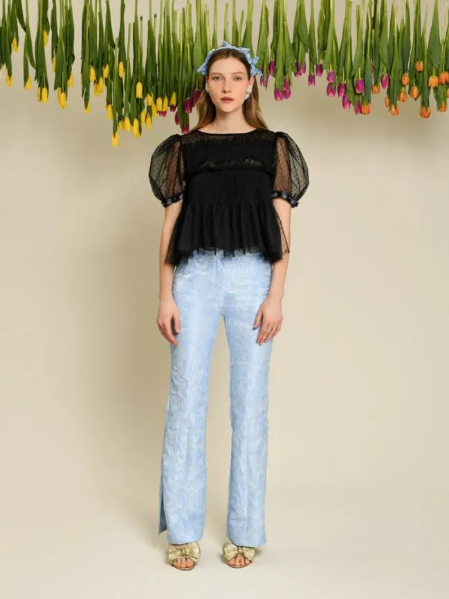Womenswear DREAM Sofie Spot Tulle Top Black Sister Jane Womenswear DREAM Sofie Spot Tulle Top Black Sister Jane