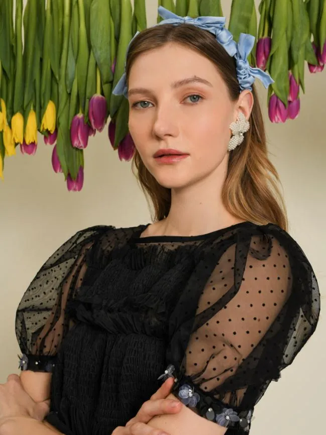 Womenswear DREAM Sofie Spot Tulle Top Black Sister Jane Womenswear DREAM Sofie Spot Tulle Top Black Sister Jane