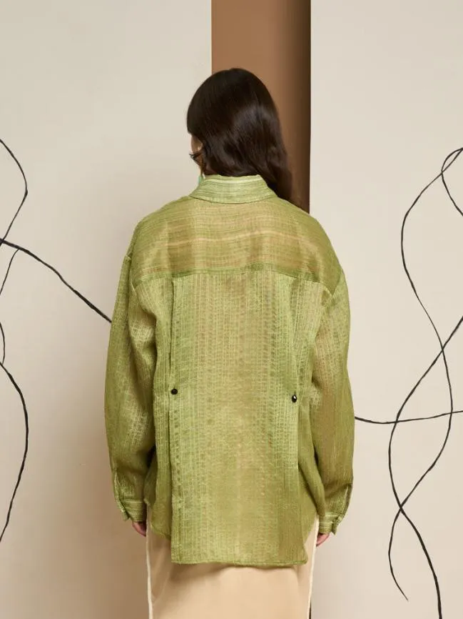 Womenswear Ghospell Della Oversized Shirt Olive Green Sister Jane Womenswear Ghospell Della Oversized Shirt Olive Green Sister Jane