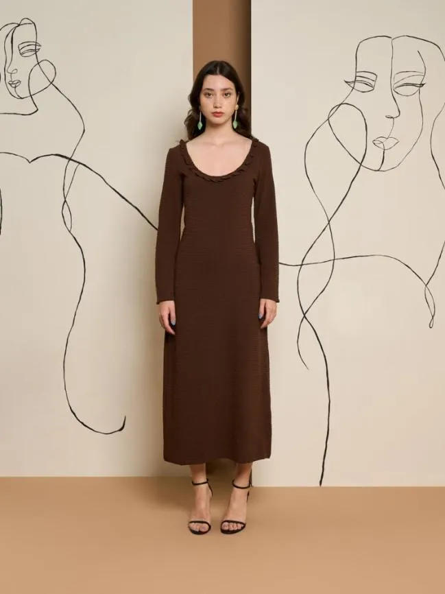 Womenswear Ghospell Jenna Midi Dress Black Cool Sister Jane Womenswear Ghospell Jenna Midi Dress Black Cool Sister Jane