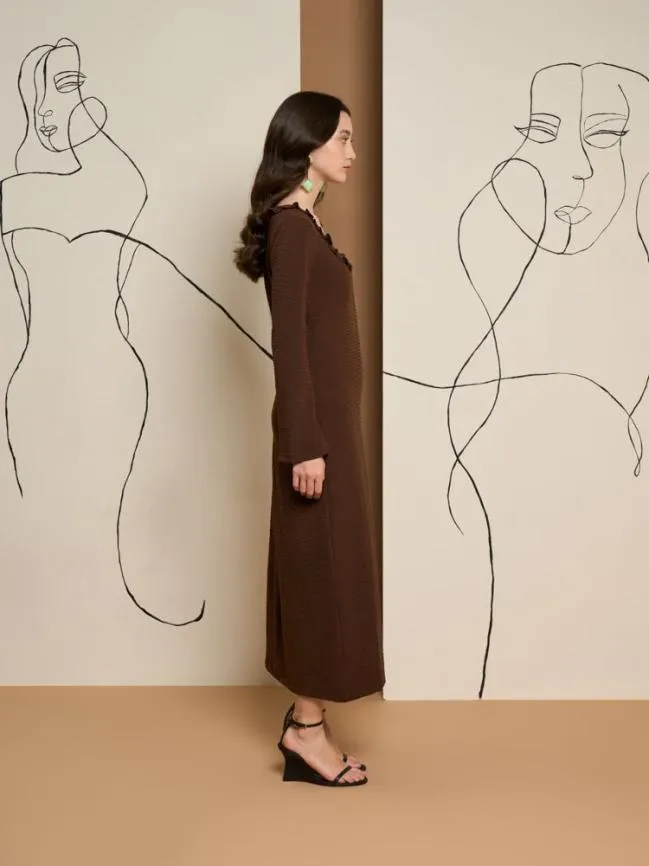 Womenswear Ghospell Jenna Midi Dress Black Cool Sister Jane Womenswear Ghospell Jenna Midi Dress Black Cool Sister Jane