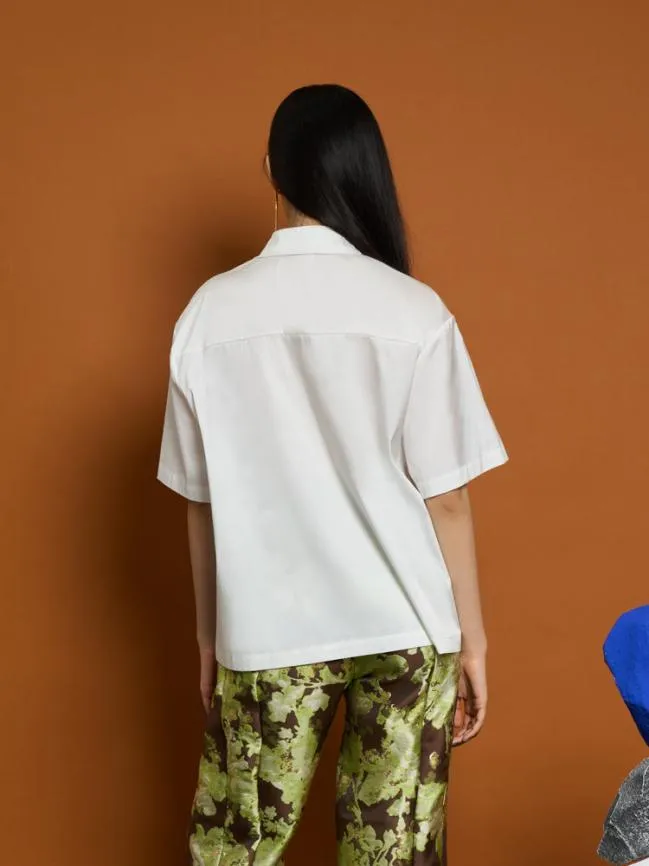 Womenswear Ghospell Mallory Cargo Pocket Shirt Bright White Sister Jane Womenswear Ghospell Mallory Cargo Pocket Shirt Bright White Sister Jane