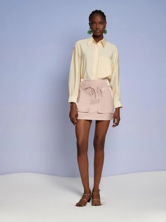 Womenswear Ghospell Reina Double Pocket Shirt Pastel Yellow Sister Jane Womenswear Ghospell Reina Double Pocket Shirt Pastel Yellow Sister Jane