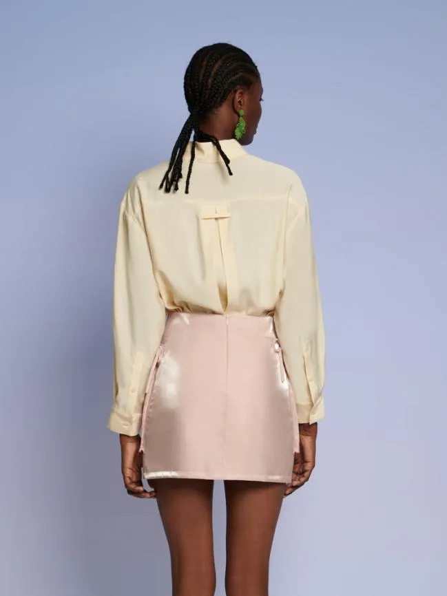 Womenswear Ghospell Reina Double Pocket Shirt Pastel Yellow Sister Jane Womenswear Ghospell Reina Double Pocket Shirt Pastel Yellow Sister Jane
