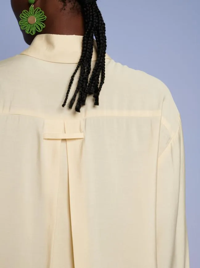 Womenswear Ghospell Reina Double Pocket Shirt Pastel Yellow Sister Jane Womenswear Ghospell Reina Double Pocket Shirt Pastel Yellow Sister Jane