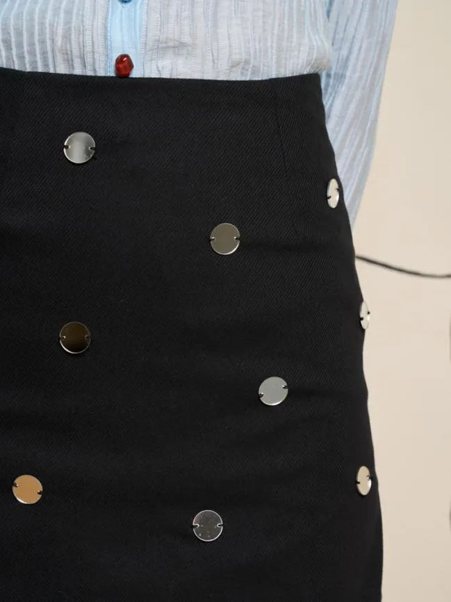 Womenswear Ghospell Tabi Mirror Mini Skirt Ink Black Sister Jane Womenswear Ghospell Tabi Mirror Mini Skirt Ink Black Sister Jane