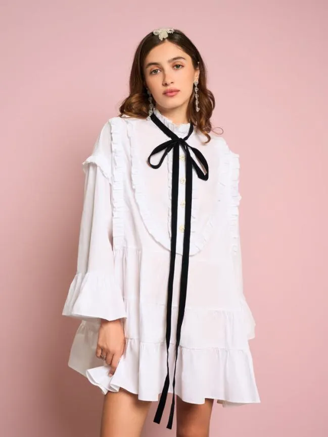 Womenswear Jasmine Mini Dress Bright White Sister Jane