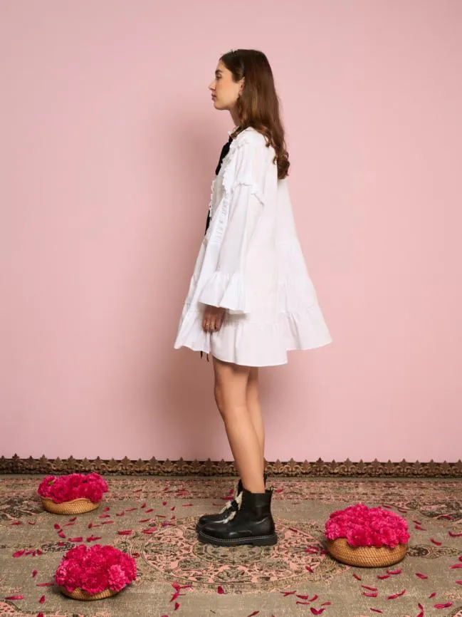 Womenswear Jasmine Mini Dress Bright White Sister Jane Womenswear Jasmine Mini Dress Bright White Sister Jane
