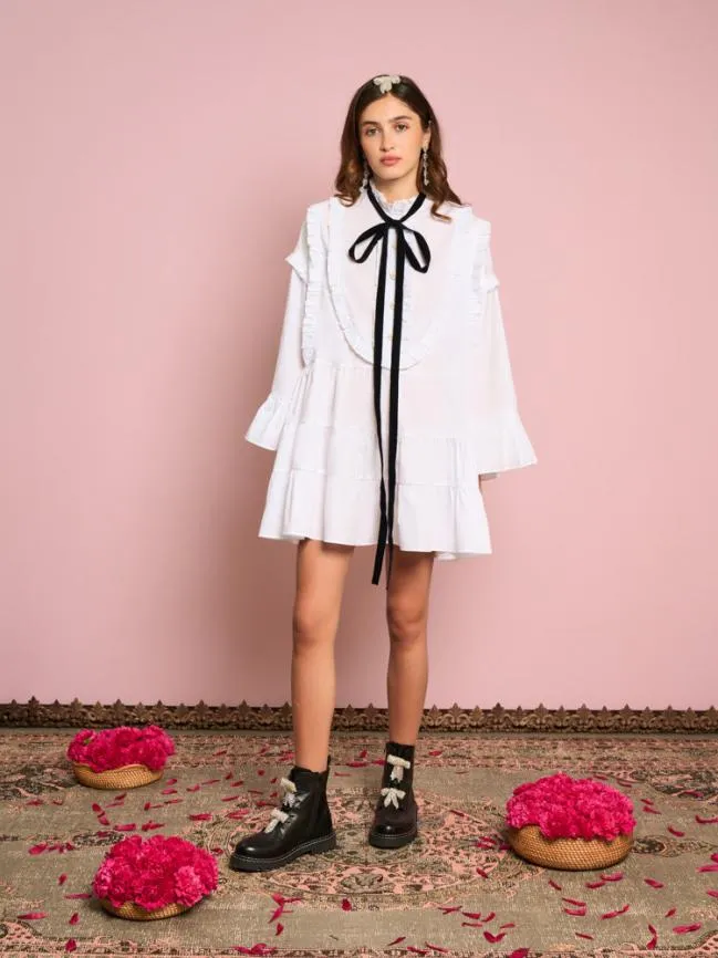 Womenswear Jasmine Mini Dress Bright White Sister Jane Womenswear Jasmine Mini Dress Bright White Sister Jane