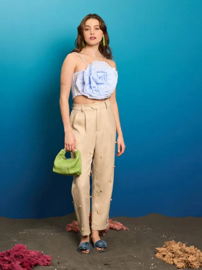 Womenswear Sea Peony Cami Top Pastel Blue Sister Jane Womenswear Sea Peony Cami Top Pastel Blue Sister Jane