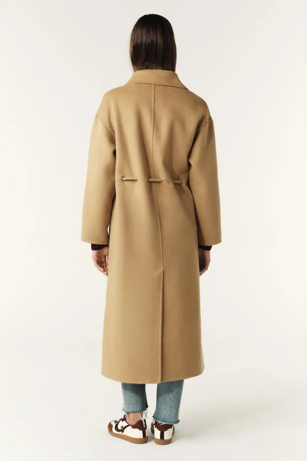 Wool Coat Kate Brown Women Baandsh Jackets and Coats