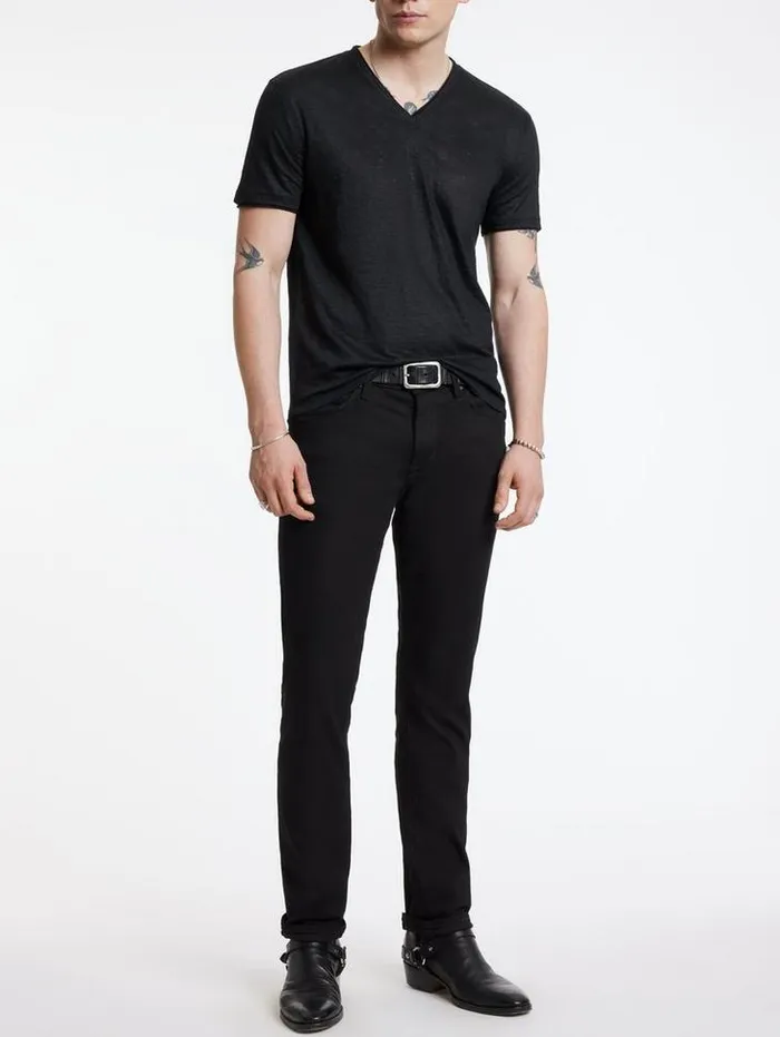 WOOSTER VNECK Black Men John Varvatos TShirts