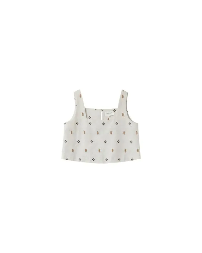 WOVEN TOP CAMEL MIA Shop Grace and Mila Tank Tops