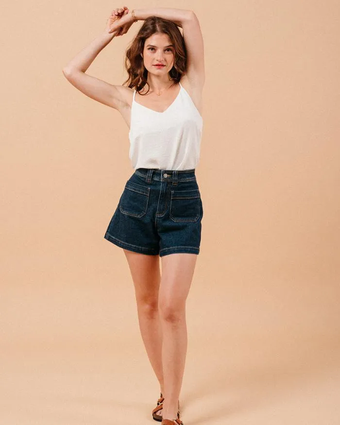 WOVEN TOP ECRU MISSY Shop Grace and Mila Tank Tops