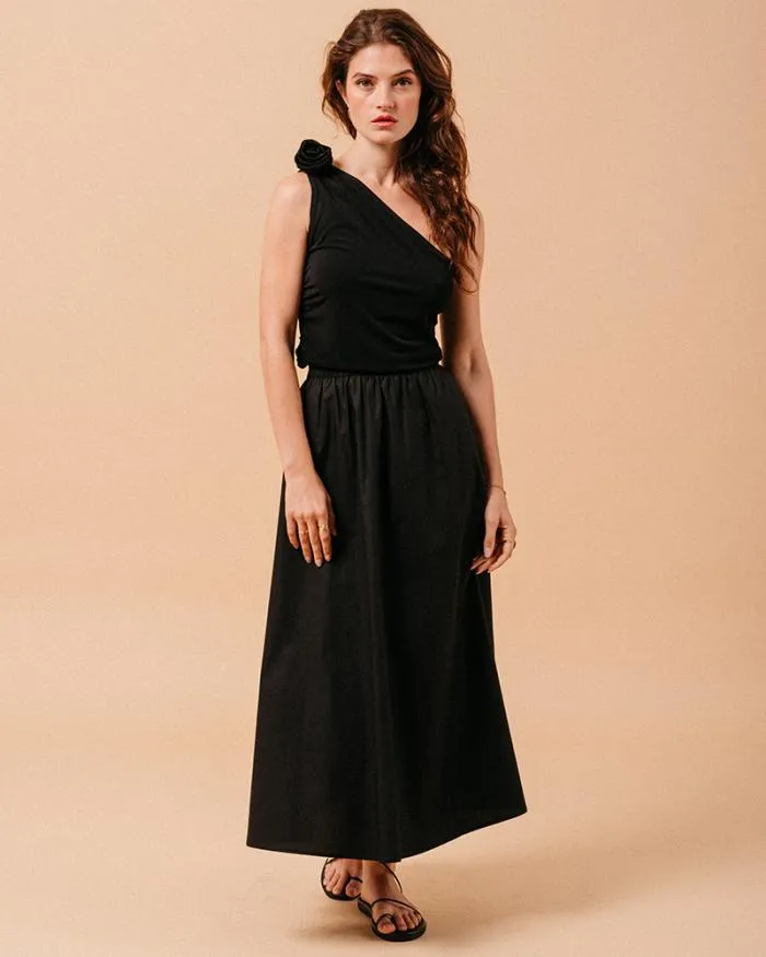 WOVEN TOP NOIR MYROSE Shop Grace and Mila Dressy Tops