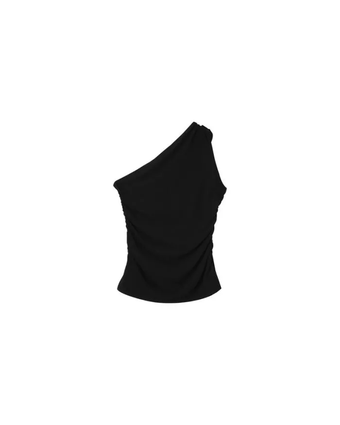 WOVEN TOP NOIR MYROSE Shop Grace and Mila Dressy Tops