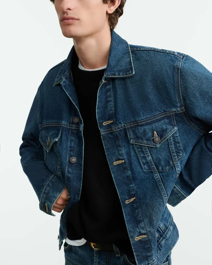 ZACHARY DENIM JACKET Simon Wash Men Nili Lotan Jackets and Coats