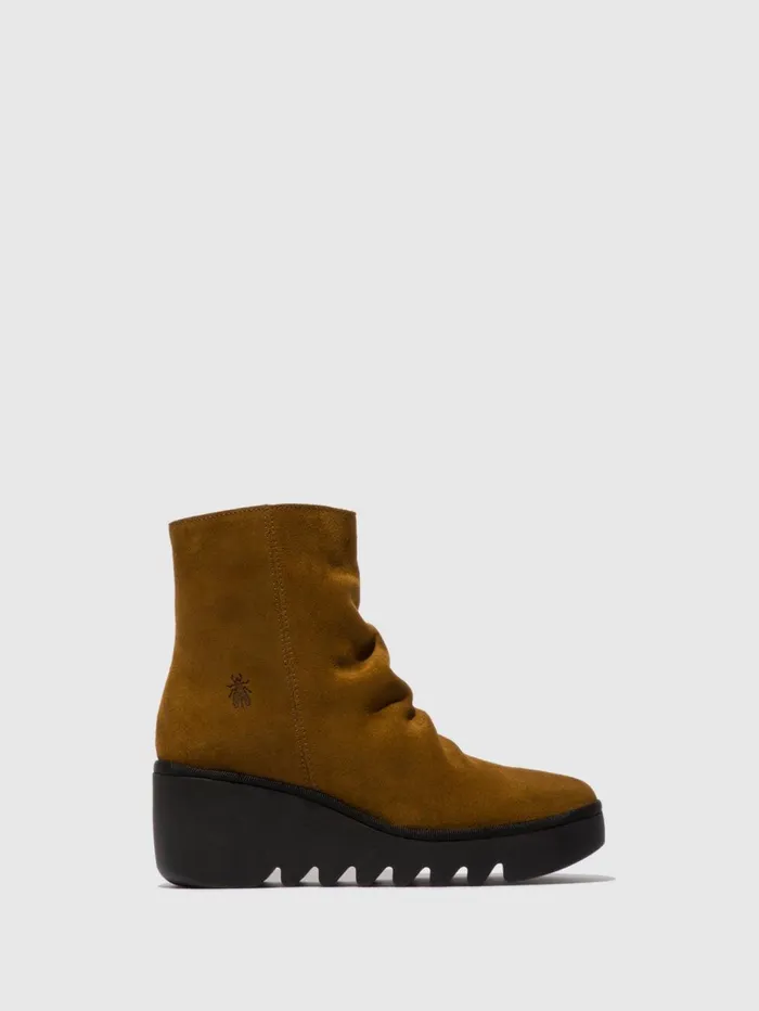 Zip Up Ankle Boots BAAN538FLY TOBACCO Women Fly London Ankle Boots