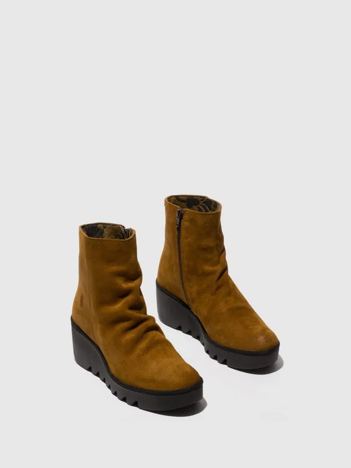 Zip Up Ankle Boots BAAN538FLY TOBACCO Women Fly London Ankle Boots